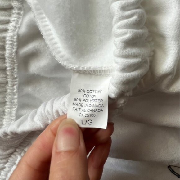 McDonald’s Better Together graphic white cotton jogger pants Sz L - Picture 6 of 10